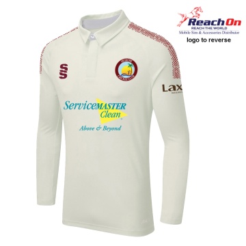 DUAL LONG SLEEVE CRICKET SHIRT (WOMENS)-Ivory